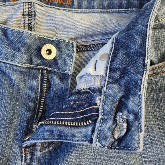 GUESS  Venice Flare Jeans Women 24 W x 31 L- Low Rise Retro Boot Cut Blue Denim - Picture 10 of 13